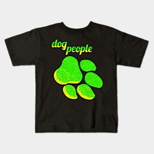 Dog people - neon colour Kids T-Shirt